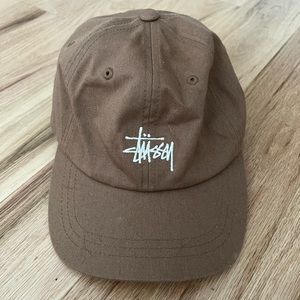 Stüssy Brown Stock Logo Cap